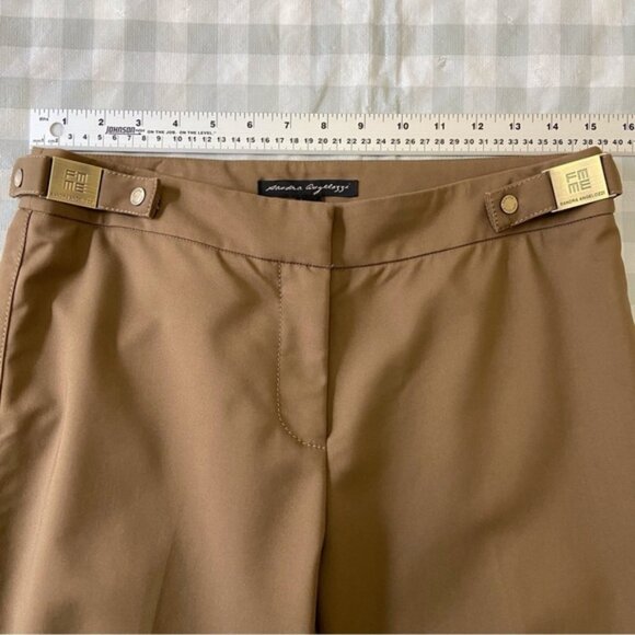 SANDRA Angelozzi beige trouser pants contemporary neutral tone contemporary 36 - Picture 10 of 11